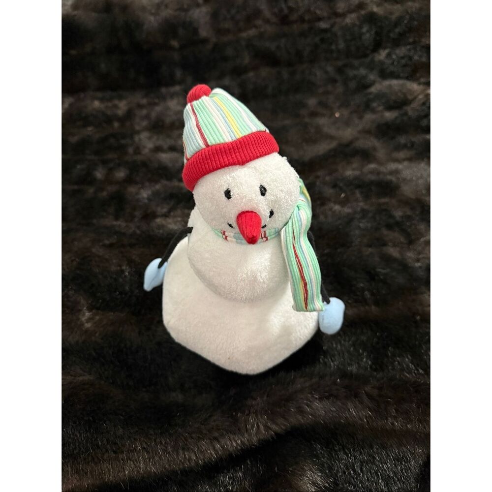 Gymboree 2003 red blue green plush snowman stuffed animal